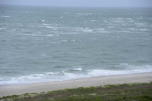 Rough seas at the tip of Cape Canaveral