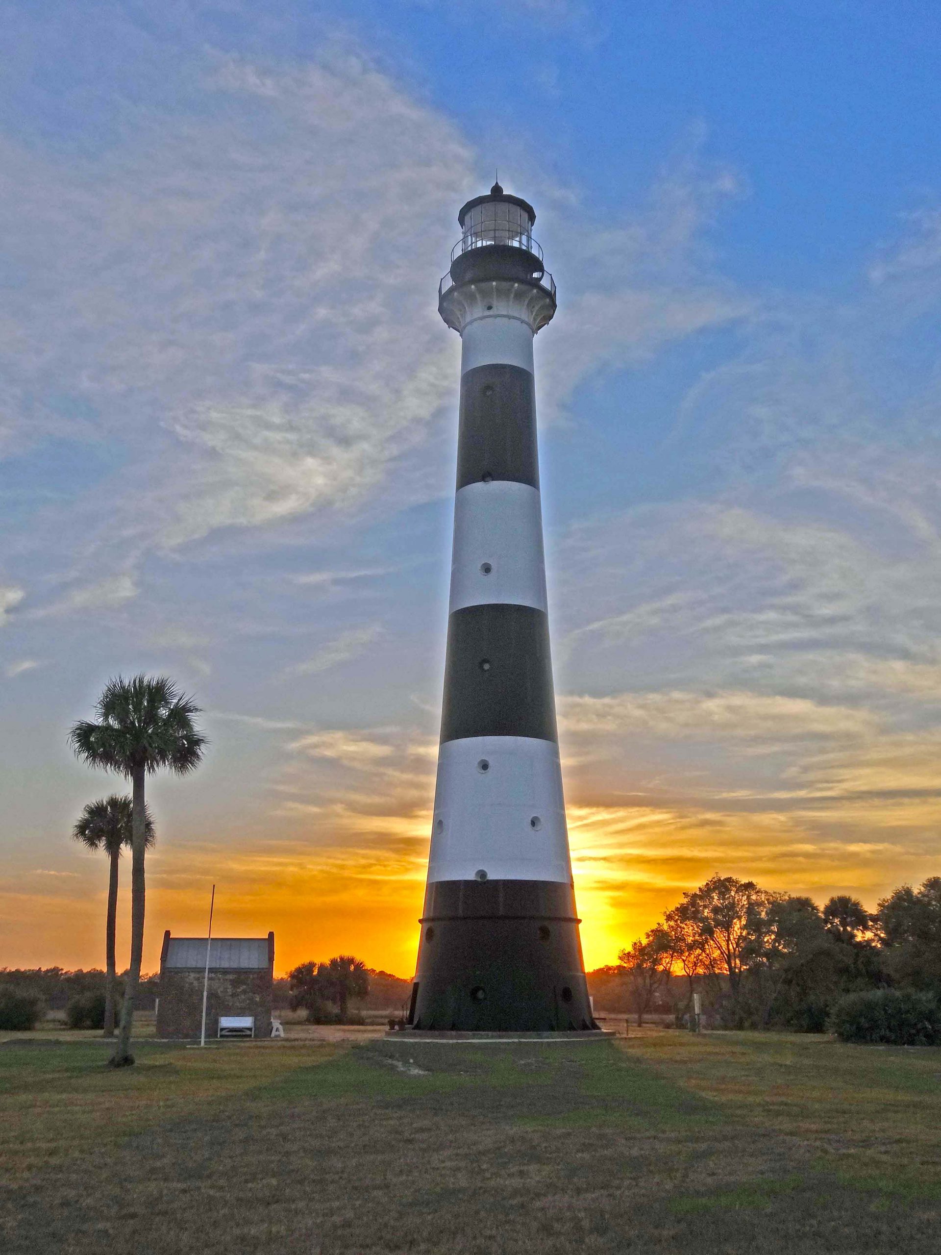 Sunset and Moonrise over the Cape Canaveral Lighthouse